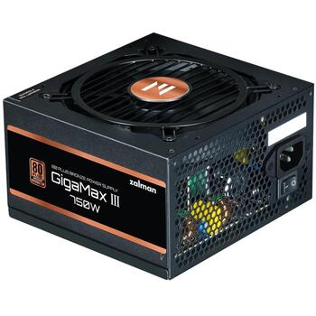 Zalman GigaMax III barošanas bloks ZM750-GV3, 750W, 200-240V, 50/60Hz, 62.5A, 80 PLUS Bronza, daļēji modulārs (ZM750-GV3)