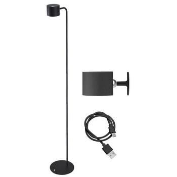 Beper Напольная Лампа P201UTP306, 2,3W, черная, 2 LED лампы, 5 уровней высоты, сенсорный выключатель, регулируемая яркость (P201UTP306)