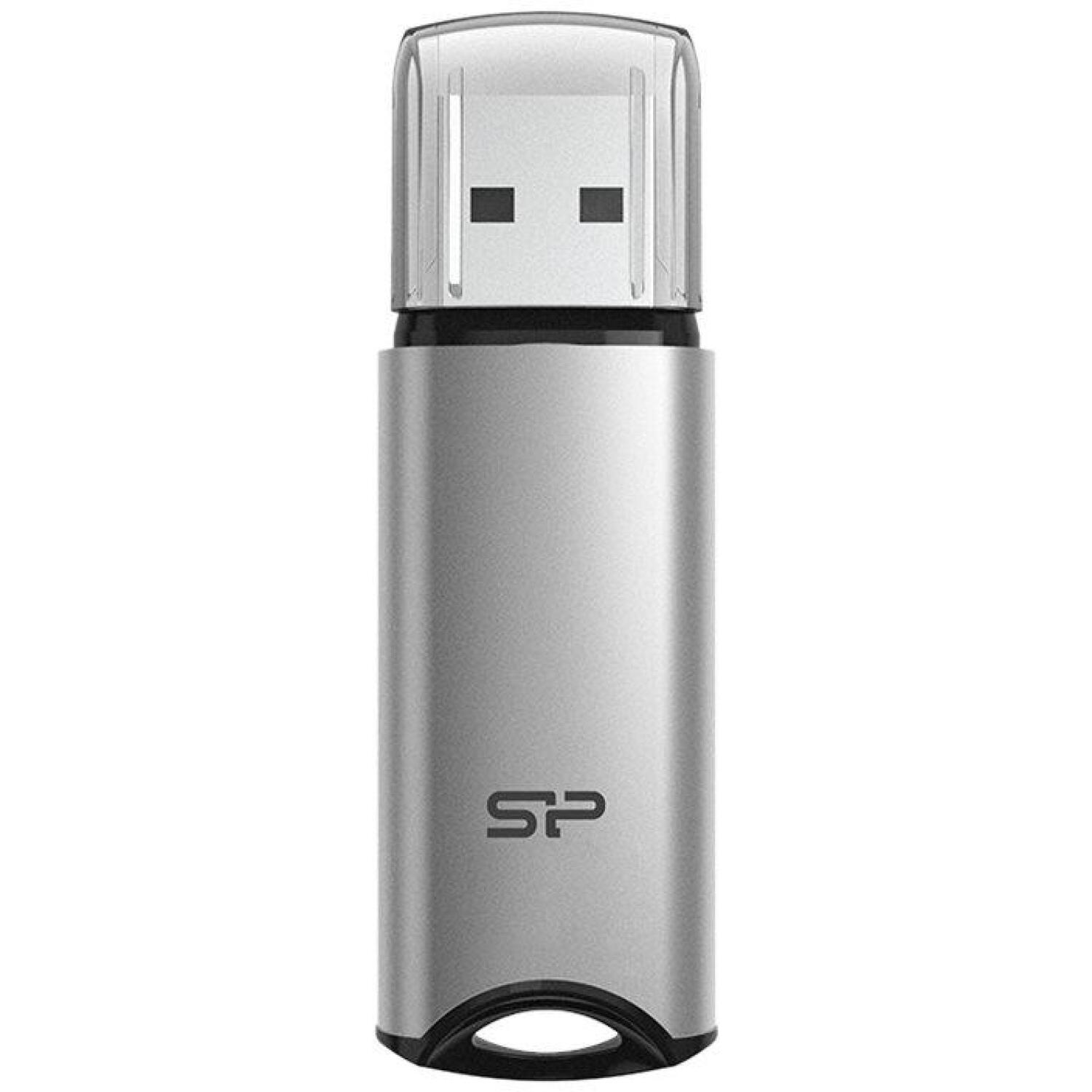Silicon Power USB флеш-накопитель Marvel M02 SP032GBUF3M02V1S, 32 ГБ, USB 3.2 Gen 1 Type-A, серебристый, алюминий (SP032GBUF3M02V1S)