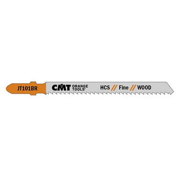 Cmt Figūrzāģa asmens JT101BR-5, 5 gab, 75mm, 100mm, 10 TPI, 2,5mm, HCS, T, cietam un mīkstam kokam, OSB, saplāksnim, laminātam (JT101BR-5)