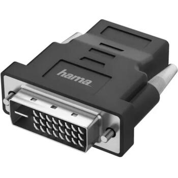 Hama 00200338 адаптер DVI-D на HDMI, 4096x2160, прямой штекер, черный (00200338)