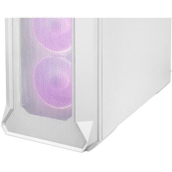 Genesis Компьютерный корпус Irid 505 V2 ARGB NPC-1872, Midi Tower, ATX, белый, 4x120mm ARGB вентилятора, закаленное стекло (NPC-1872)