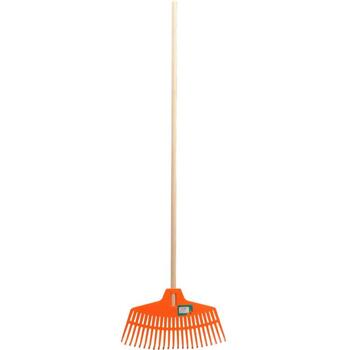 Flo lapu grābeklis 35785, 1450mm, 43cm, 23 zobi, plastmasas, koka kāts, vēdekļa tipa (35785)