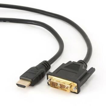 Gembird видеокабель CC-HDMI-DVI-10, 3 м, HDMI, DVI-D, Мужской/Мужской, Золотые контакты (CC-HDMI-DVI-10)