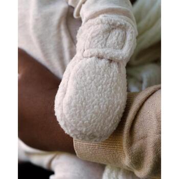 Lodger Teddy bērnu dūraiņi MTT 599_0-12, 0-12M, 100% poliesters, Velcro aizdare, bez īkšķa, smilšu krāsa (MTT 599_0-12)