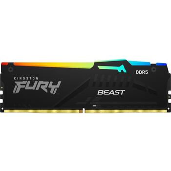 Kingston FURY Beast RGB EXPO RAM KF556C36BBEA-16, 16 ГБ, DDR5, 5600 MT/s, 1.25 В, CL36, радиатор, AMD EXPO (KF556C36BBEA-16)