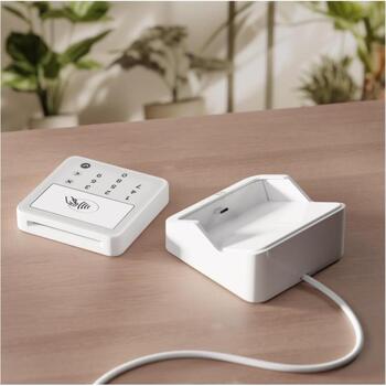 SumUp Solo Lite BUN-SUL-004, EMV/NFC считыватель карт, Bluetooth, аккумулятор, зарядная станция, белый (BUN-SUL-004)