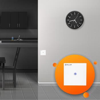 Tellur Smart WiFi выключатель TLL331481, 1 порт, 1800W, 10A, переменный ток 100-240V, LED 150W/порт, Лампа 600W/порт, 2.4 GHz (TLL331481)