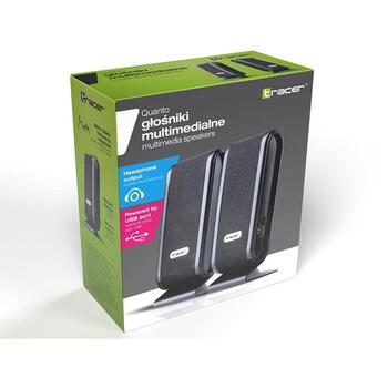 Tracer Динамик 2.0 Quanto TRAGLO43293, 5W, 2x2.5W, 25-18000Hz, USB, 3.5mm вход (TRAGLO43293)