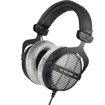 Beyerdynamic студийные наушники DT 990 PRO 718173, 80 Ohm, 5-35000 Hz, 96 dB, открытые, стерео, 3.5 mm jack, велюровые амбушюры (718173)