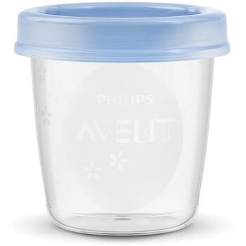 Philips Avent SCF619/05, 5x180мл, 0+ мес., герметичные крышки, без BPA, для холодильника и морозильника (SCF619/05)