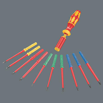 Wera 006605 Kraftform Kompakt VDE 15 Torque Extra Slim 1, 1.2-3.0 Нм, 15 предметов, изолированный, эргономичная рукоятка (006605)
