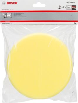 Pulēšanas pamatne, cieta dzeltena,170mm, GPO14CE, Pulētājiem CIETS PUTU MATERIĀLA DISKS, 2608612023, BOSCH (2608612023)
