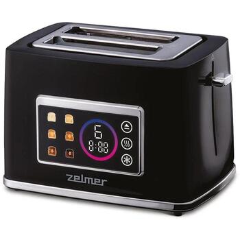 Zelmer Tosteris ZTS8065 71307088P, 930 W, 2 maizītes, skārienpanelis, atkausēšana, izņemama drupaču paplāte, sildīšana (71307088P)