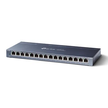 TP-Link TL-SG116 сетевой коммутатор неуправляемый 16× Gigabit 10/100/1000 Mbps fanless синий (TL-SG116)