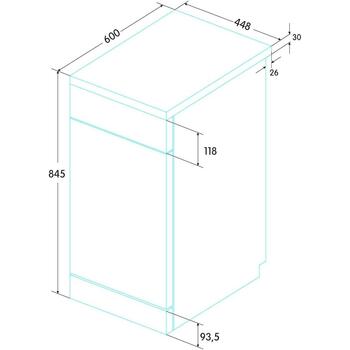 Edesa Посудомоечная машина EDW-4610 X 926270304, 45 см, 10 комплектов посуды, E, 9 л, 49 дБ, 7 программ (926270304)