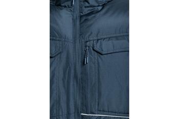 Hogert LEON siltināta jaka ar kapuci HT5K926-3XL, 3XL, 100% poliesteris RIP-STOP ar PVC pārklājumu, mākslīgā pildviela, EN 14058 (HT5K926-3XL)