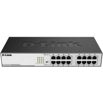 D-Link 16-Port Gigabit неуправляемый настольный коммутатор DGS-1016D/E, 16 x 10/100/1000, управление потоком, полный дуплекс (DGS-1016D/E)