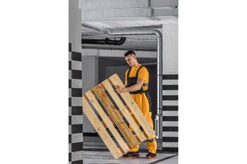 Hogert защитная обувь HT5K571-44, S1P SRC, 44, мужские, черно-оранжевые, кожаные, стальной подносок (HT5K571-44)