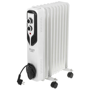 Eļļas radiators AD 7816, 2000W, balts; AD 7816 ADLER (AD 7816)