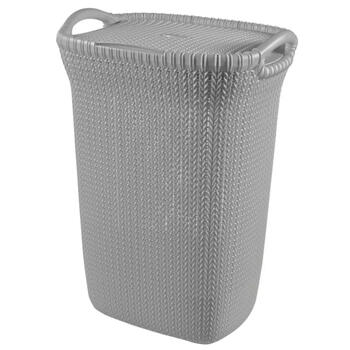 Veļas kaste Knit 57L 45,2x34,1x61,4cmcm gaiši pelēka 0803676099 Curver (0803676099)