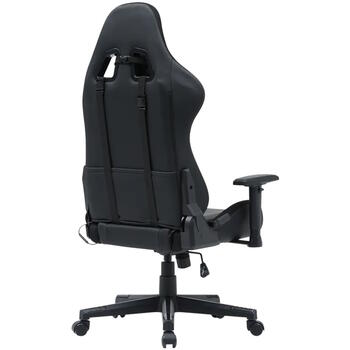 Игровое кресло с RGB подсветкой и пультом управления регулируемая спинка 90°–180° подушки для головы и поясницы до 150 кг Irida RGBCH03 Чёрный CNS-RGBCH03 CANYON (CNS-RGBCH03)