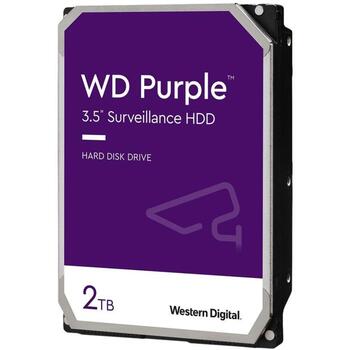 Western Digital Cietais disks WD23PURZ, 2048 GB, SATA-600, 64 MB buferis, 24x7 darbība, Advanced Format tehnoloģija (WD23PURZ)