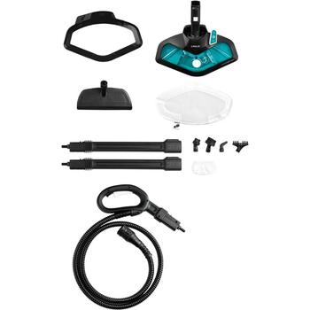 Polti tvaika tīrītājs PTEU0277 Vaporetto Smart 100_T, 1500W, 4bar, 2L, 110g/min, 120s, 7.5m, 5 birstes, mazgājama mikrošķiedra (PTEU0277)