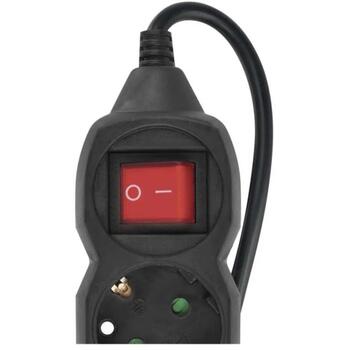 Emos Удлинитель PC1423R, 3м, 4x2P+PE, 3680W, PVC, с выключателем, защита от детей (PC1423R)