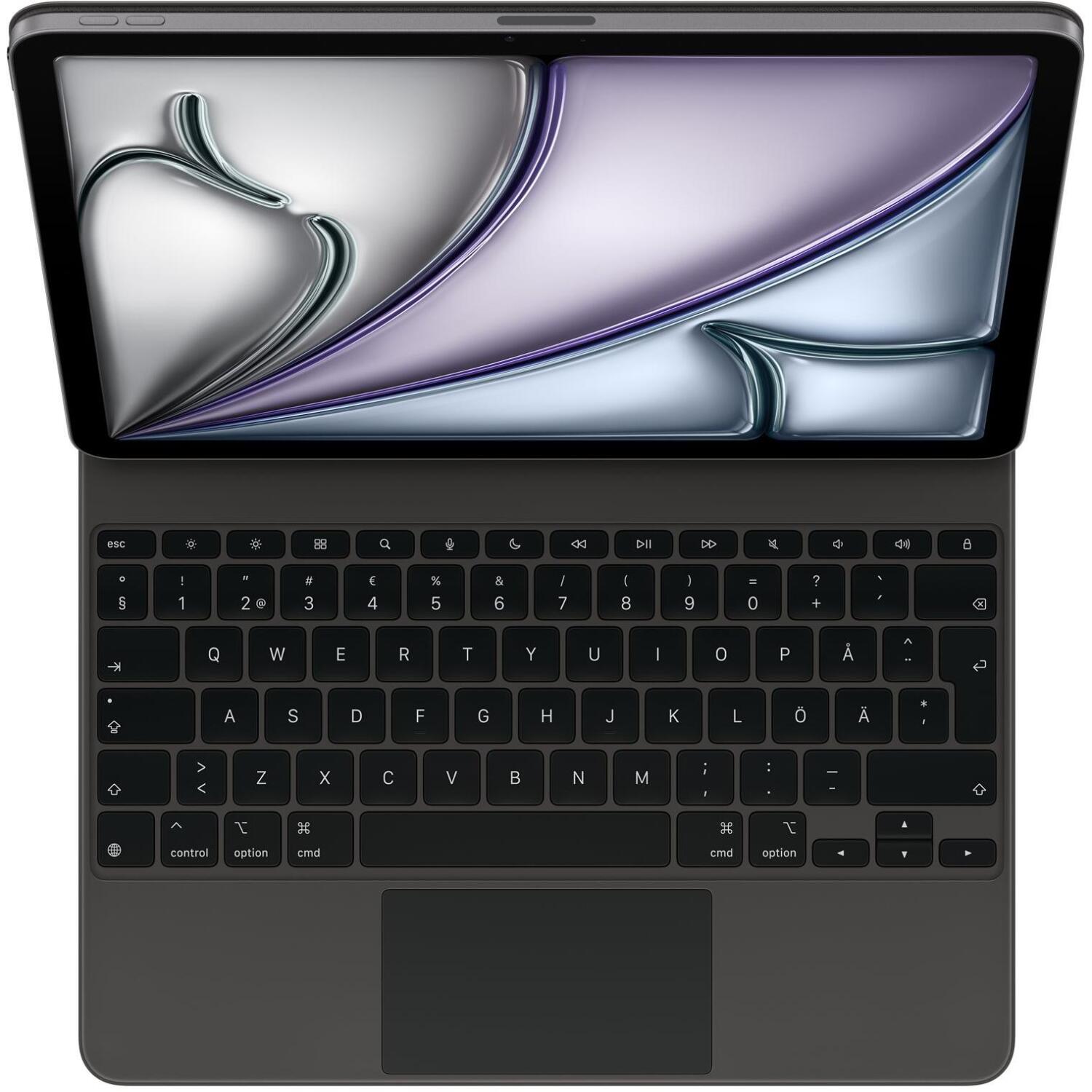 Apple Клавиатура для iPad Air 13 дюймов MGYY4Z/A, Apple Smart разъем, QWERTY, черный, с трекпадом, аккумулятор (MGYY4Z/A)