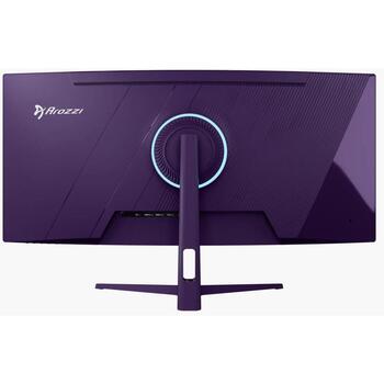 Arozzi monitors Nova AZ-NO-34T2K165-PP, 34 collas, VA, UWQHD, 165 Hz, 1 ms, 3440 x 1440, 350 cd/m², 21:9, ieliekts, HDR, violeta (AZ-NO-34T2K165-PP)