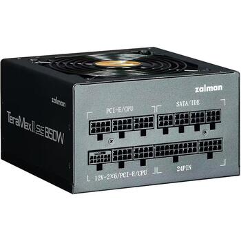 Zalman TeraMax850 barošanas bloks ZM850-TMX2SE, 850 W, 100-240 V, 50/60 Hz, 80 PLUS Gold, aktīvs PFC, 12 cm ventilators (ZM850-TMX2SE)