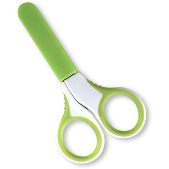 Kidsme детские ножницы 210109S, закругленные концы, защитный колпачок, PP/ABS/TPR/нержавеющая сталь (210109S)