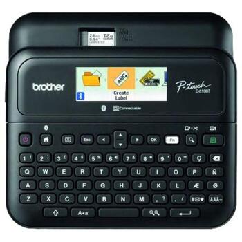 Brother Принтер для этикеток PT-D610BT PTD610BTVPZW1, 24 мм, 30 мм/с, 180 dpi, 7 строк печати, Bluetooth 5.0 (PTD610BTVPZW1)