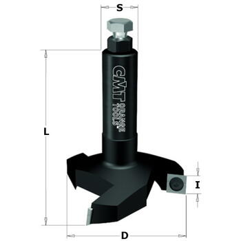 CMT frēzes asmens 663.004.11, HW Z3, S=12x50, D=60x12x80, koka frēzēšanai (663.004.11)