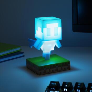 Paladone Minecraft Allay Icon Light PP12709MCF, 11см, синий, LED, настольная, официально лицензированная (PP12709MCF)