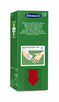 Cederroth Salvequick салфетки для очистки ран 3227, 0,9% NaCl, 40 шт. (3227)