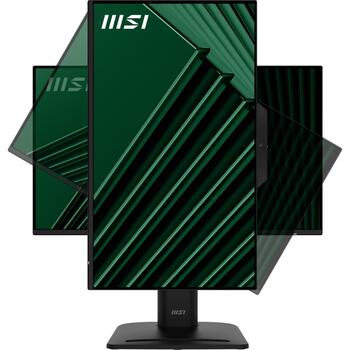 MSI LCD монитор PRO MP242PMG 23.8 дюйма FHD 1920 x 1080 120Hz IPS 1ms 1x HDMI 1.4b 1x DP 1.2a 1x D-Sub 2xUSB 5Gbps Type-A 1x USB 5Gbps Type-B встроенные динамики веб-камера антибликовый антимерцание меньше синего света сертифицирован TÜV VESA Kensington ч