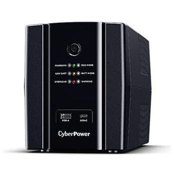 CyberPower UPS системы UT1500EG, 1500 VA, 900 W, 1-фаза, USB, Ethernet 10/100/1000, Свинцово-кислотный (UT1500EG)