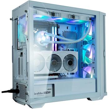 Zalman Z10 DUO White, ATX Mid Tower korpuss, 4x120mm ARGB ventilatori, 7 sloti, 2xUSB 3.0, USB-C, 39.5cm GPU, 17.3cm CPU (Z10 DUO White)