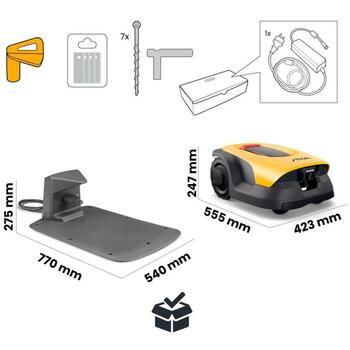 STIGA A 15V robotizēts zāles pļāvējs GPS RTK AI kamera bez vadiem līdz 1500m² 18cm 25.2V 5Ah 110min 24m/min 45% 20 zonas 2R7112028/ST1 (2R7112028/ST1)