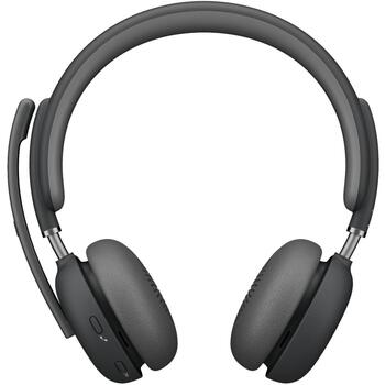 Logitech Zone Wireless 2 981-001311, austiņas, Bluetooth 5.2, 40mm, ANC, 5 mikrofoni, 15h sarunas, 22h atskaņošana, 50m, USB-C (981-001311)