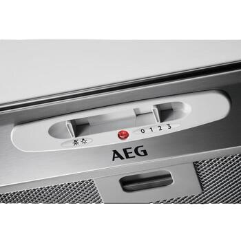 AEG DGB3523S встраиваемая вытяжка, 52см, 330/145 м³/ч, 63/45 дБ, 3 скорости, LED, механическое управление (DGB3523S)