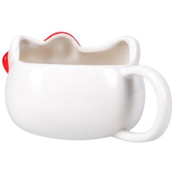 Paladone Hello Kitty кружка PP13154HK, 300мл, белый/розовый, в форме головы Hello Kitty с бантиком (PP13154HK)