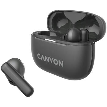 Беспроводные TWS наушники с ANC и ENC шумоподавлением OnGo TWS-10 Серые CNS-TWS10BK CANYON (CNS-TWS10BK)