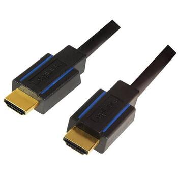 LogiLink CHB005 HDMI kabelis, 3 m, HDMI A tipa vīriešu savienotāji, 4K 60Hz, HDR, 18 Gbit/s, melns (CHB005)