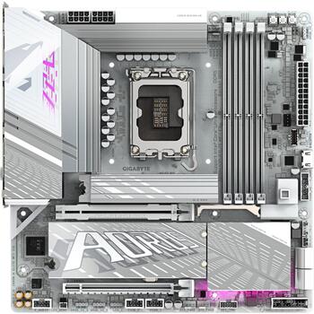 Gigabyte Mātesplate Z890M A ELITE WF7 ICE, LGA1851, DDR5, 4 x SATA, M.2, 2.5GbE LAN, Wi-Fi 7, Bluetooth 5.4 (Z890M A ELITE WF7 ICE)