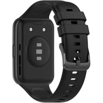 Fixed Silikona siksna Huawei Watch Fit 2/Fit 2 Classic, FIXSSTB-1055-BK, melna, sviedru un ūdensizturīga (FIXSSTB-1055-BK)