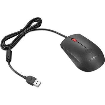 Lenovo USB datorpele Gen3 4Y51S24029, 2000 dpi, optiskā, 3 pogas, pirkstu nospiedumu lasītājs, USB-A (4Y51S24029)