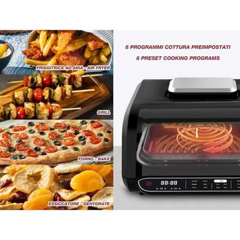 Beper Gaisa fritieris P101FRI080, 1700W, 230°C, 120min taimeris, automātiskā izslēgšanās, nelīpošais pārklājums (P101FRI080)
